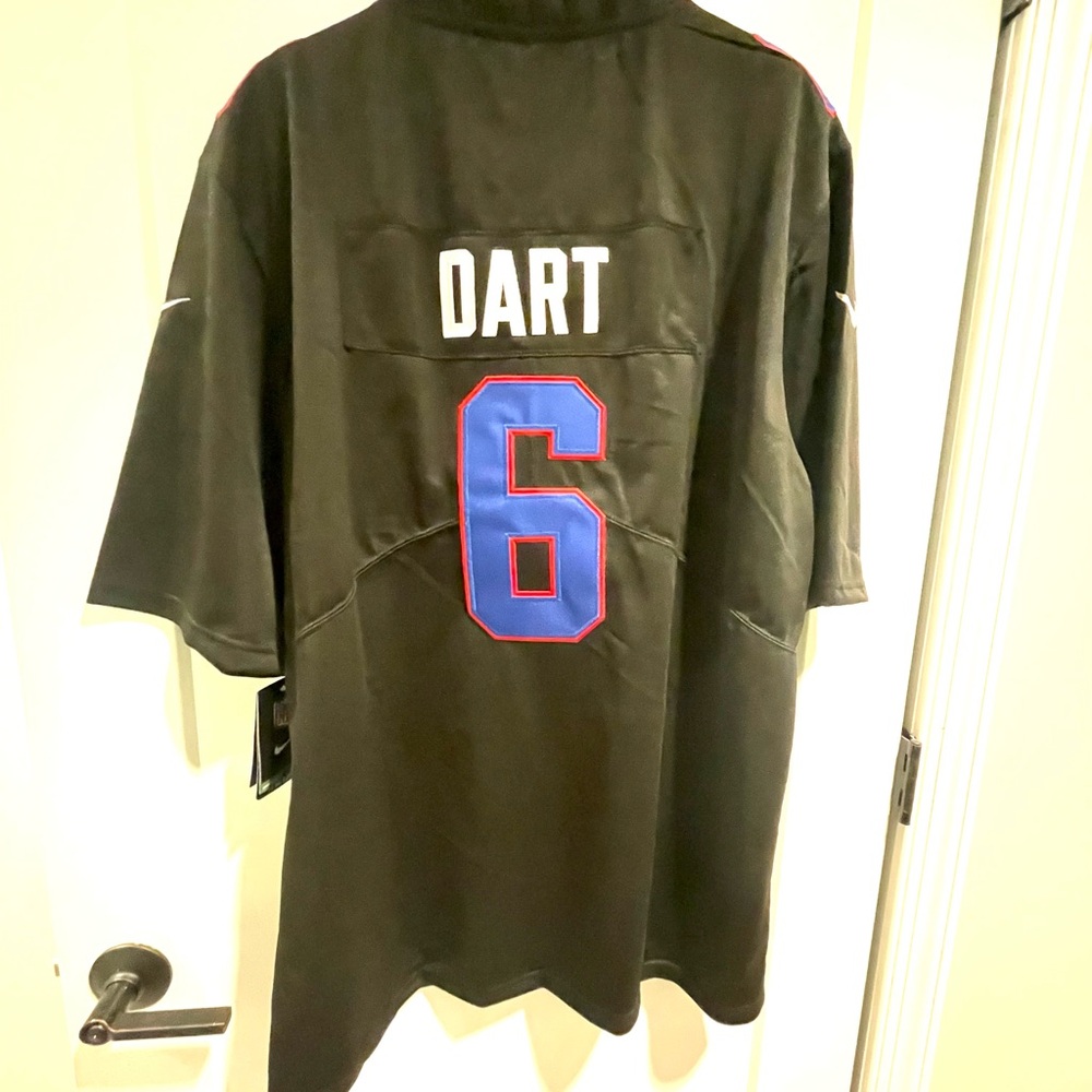 NEW YORK GIANT JAXSON DART 6 NIKE JERSEY NFL FOOTBALL SZ MENS LARGE - Picture 2 of 4